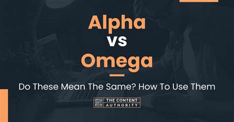 omega vs alpha